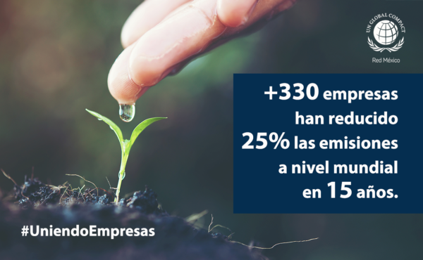 Más de 330 empresas han reducido en 25% las emisiones a nivel mundial, desde el Acuerdo de París