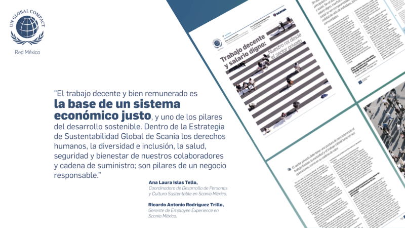 Trabajo Decente y Salario Digno: Nuestro Rol Desde el Sector Privado | Scania