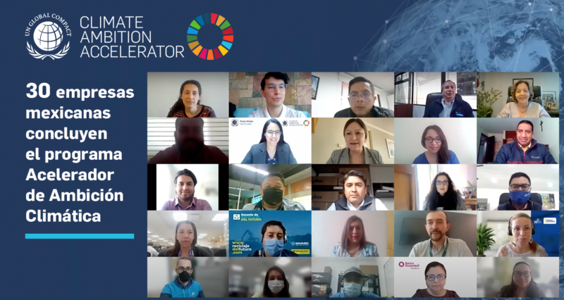 30 empresas mexicanas concluyen el programa Acelerador de Ambición Climática