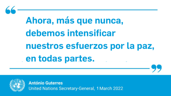 Observaciones del Secretario General para lanzar el llamado de urgencia para Ucrania