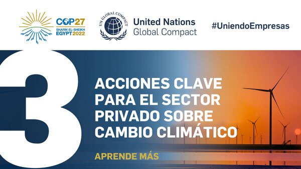 3 acciones clave para el sector privado sobre cambio climático