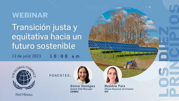 Transición justa y equitativa hacia un futuro sostenible